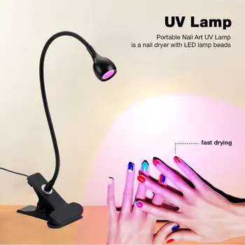 2023 Сушилка для ногтей Мини-УФ-светодиодная настольная лампа Micro UV Лампы для сушки гель-лака DIY Nails Art Детектор наличных медицинских товаров Быстрая доставка