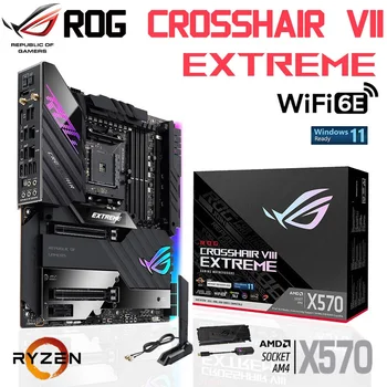 Материнская плата AMD X570 ASUS ROG CROSSHAIR VIII EXTREME Socket AM4 USB 3.2 поколения Поддерживает процессоры AMD Ryzen серий 5000 и 3000