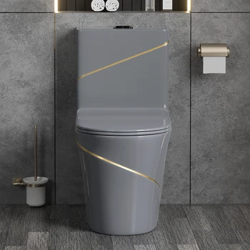 Серый роскошный туалетный сифон цвет дезодорант для домашнего унитаза черная керамика маленькая квартира большого калибра
