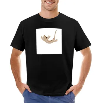 Футболка с летающим гербом, гекконом, футболка для мальчика, винтажная одежда, футболки, мужская футболка